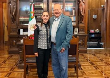 Acuerdan Víctor Castro y Claudia Sheinbaum impulsar proyectos prioritarios para Baja California Sur