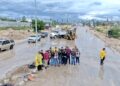 Supervisa delegada municipal de Cabo San Lucas afectaciones viales por lluvias recientes